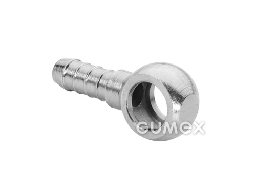 Koncovka nízkotlaká DN4, BANJO, průměr oka 12mm s trubkou 8x150mm, ocel